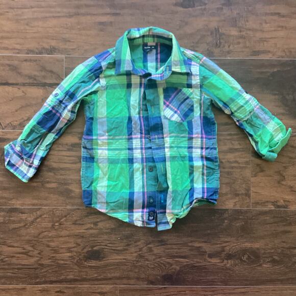 Baby Gap Plaid Button Down - Picture 1 of 5